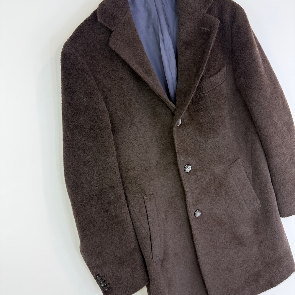 Suitsupply Overcoat Mens 40 Brown Llama Wool Piacenza Vicenza J638I Coat